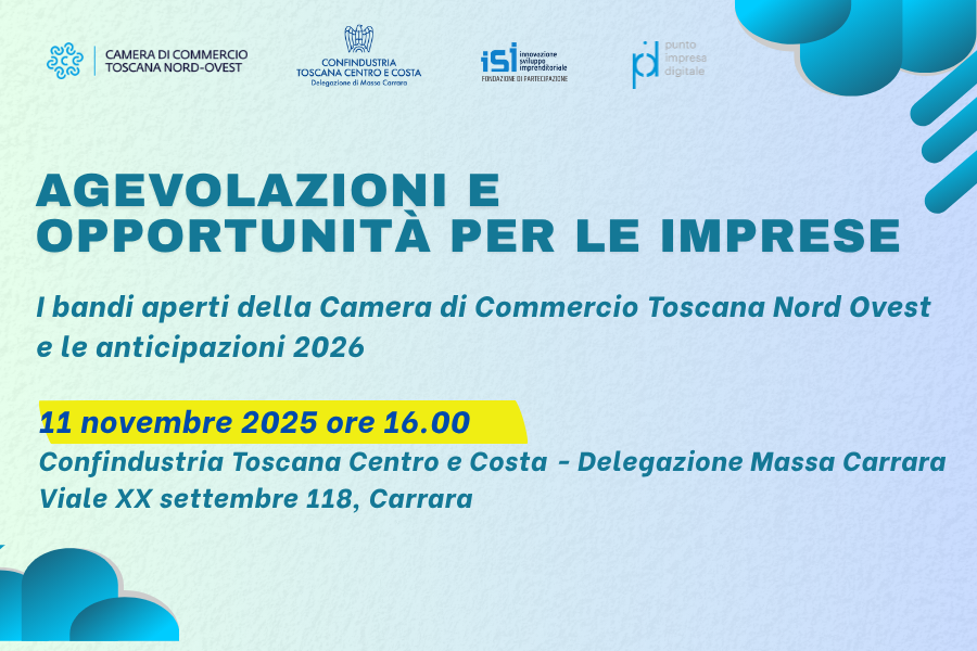 Agevolazioni e opportunit per le imprese Confindustria Save the date