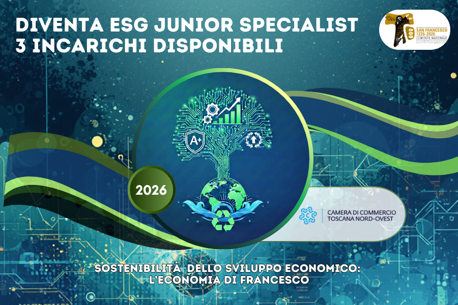 Diventa ESG Junior Specialist – 3 incarichi disponibili