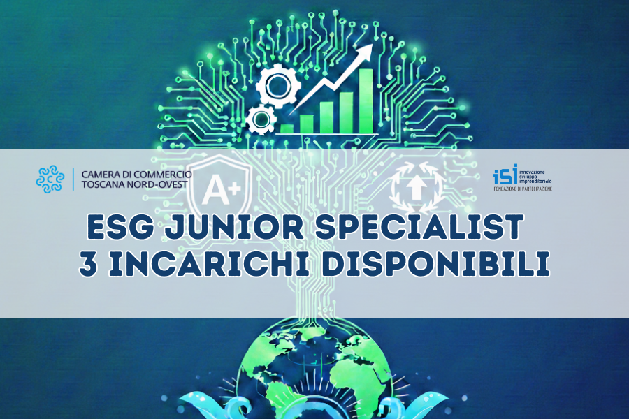 Diventa ESG Junior Specialist – 3 incarichi disponibili