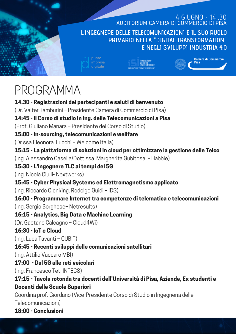 Evento 4 giugno programma