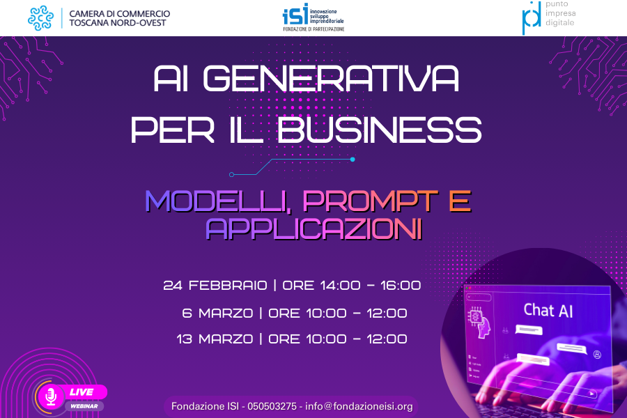 AI Generativa per il business: modelli, prompt e applicazioni corso gratuito online